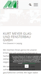 Mobile Screenshot of glaserei-meyer.de