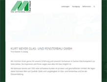 Tablet Screenshot of glaserei-meyer.de